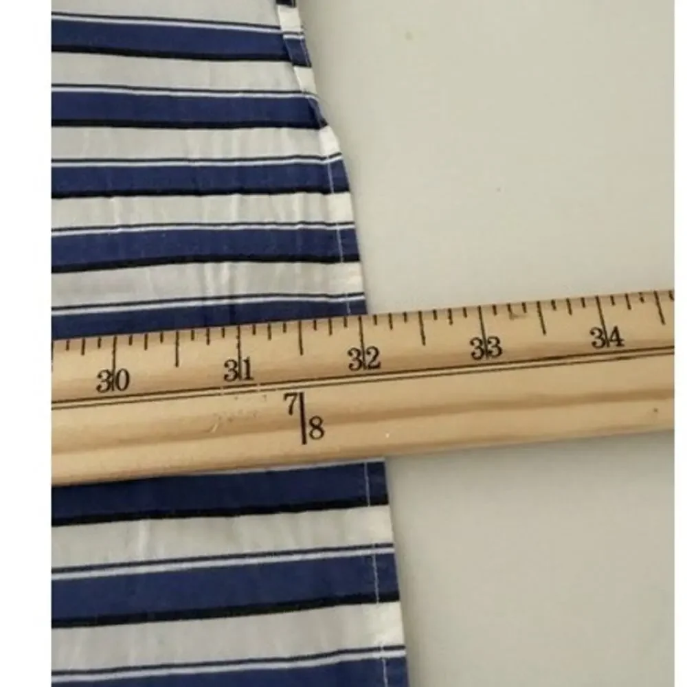Polo Golf Ralph Lauren Ellington Shirt L Blue Stripe Button Down Titleist Cotton